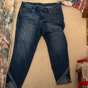 1822 Denim Dark Blue Ankle Jeans